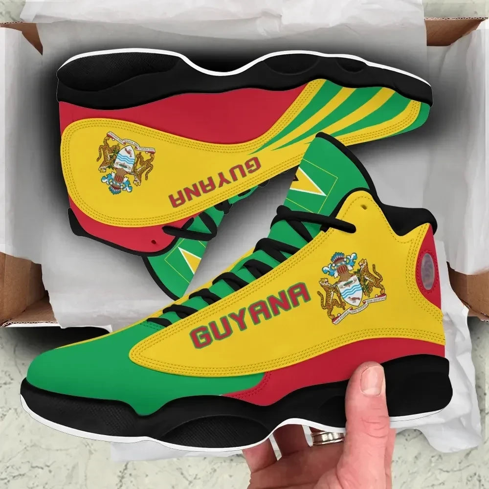 Guyana High Top Sneakers Shoes Women's Men's