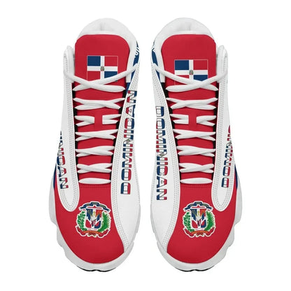 Dominican Republic Flag High Top Sneakers Shoes Women's Men's