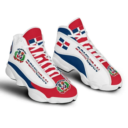 Dominican Republic Flag High Top Sneakers Shoes Women's Men's