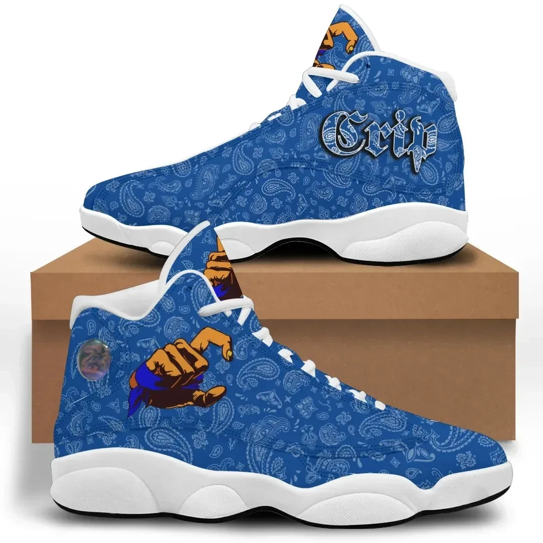 Crips Gang High Top Sneakers Shoes