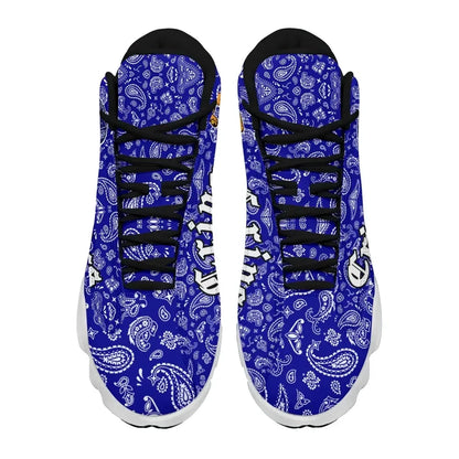Crips Gang Skull High Top Sneakers Shoes