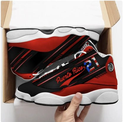 Puerto Rico 2021 High Top Sneakers Shoes Women's Men's