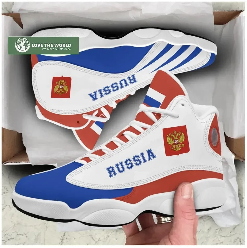 Russia High Top Sneakers Shoes Women's Men's
