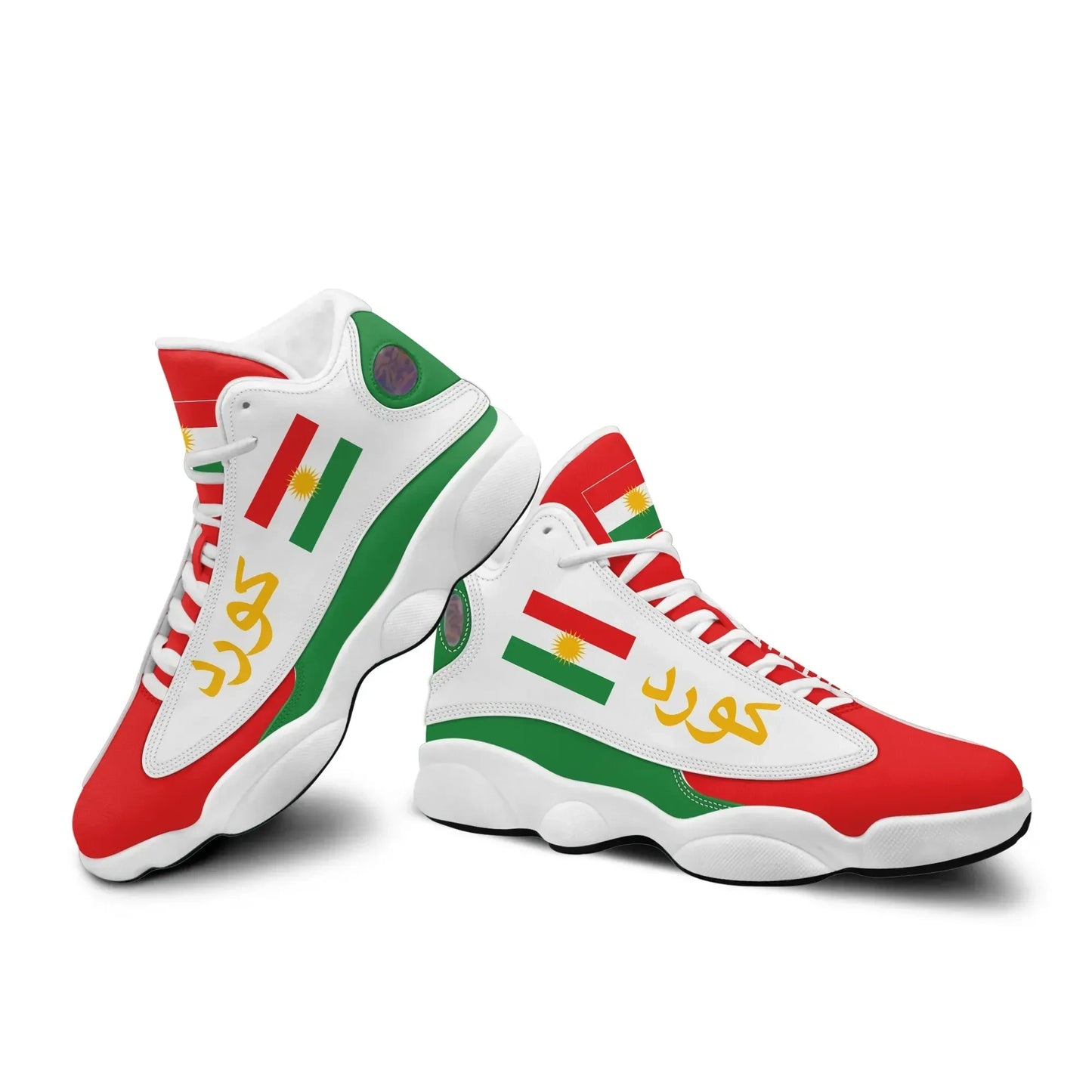 Kurds Flag High Top Sneakers Shoes Women's Men's