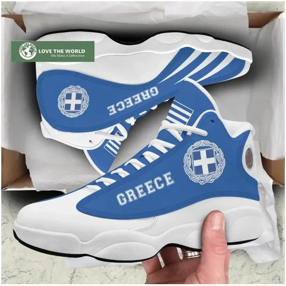 Greece High Top Sneakers Shoes Women's Men's