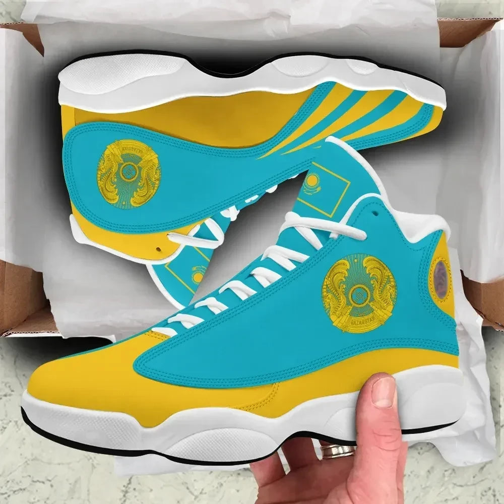 Kazakhstan High Top Sneakers Shoes Women's Men's
