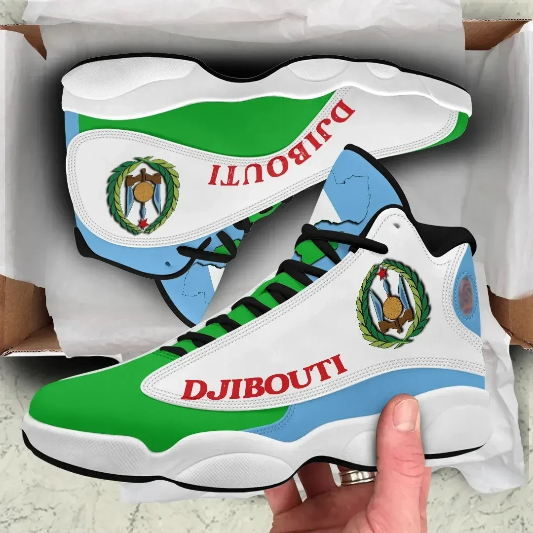 Djibouti High Top Sneakers Shoes