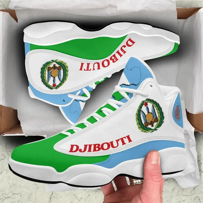 Djibouti High Top Sneakers Shoes