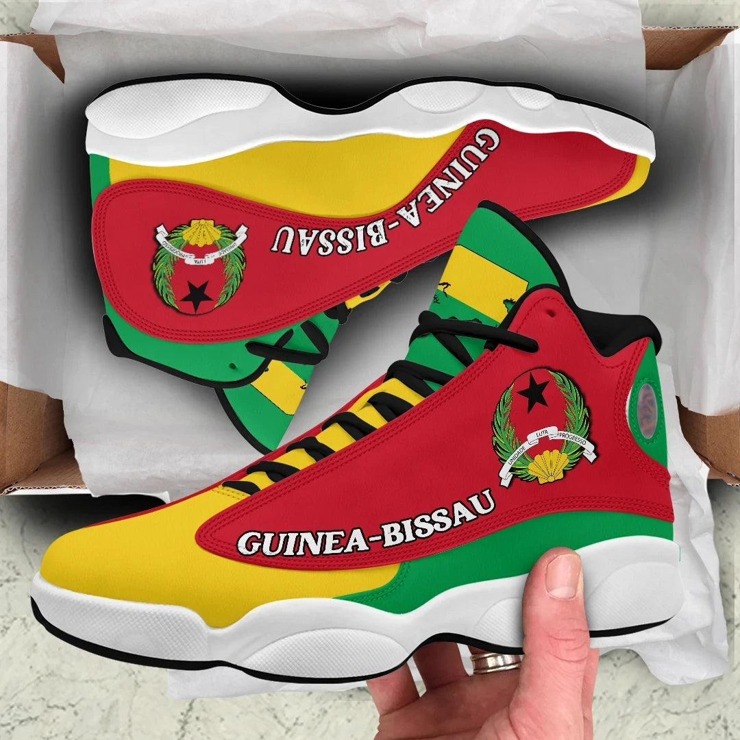 Guinea Bissau High Top Sneakers Shoes