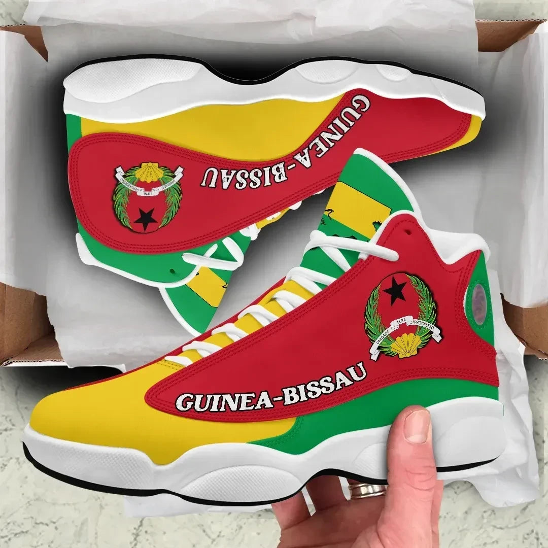 Guinea Bissau High Top Sneakers Shoes