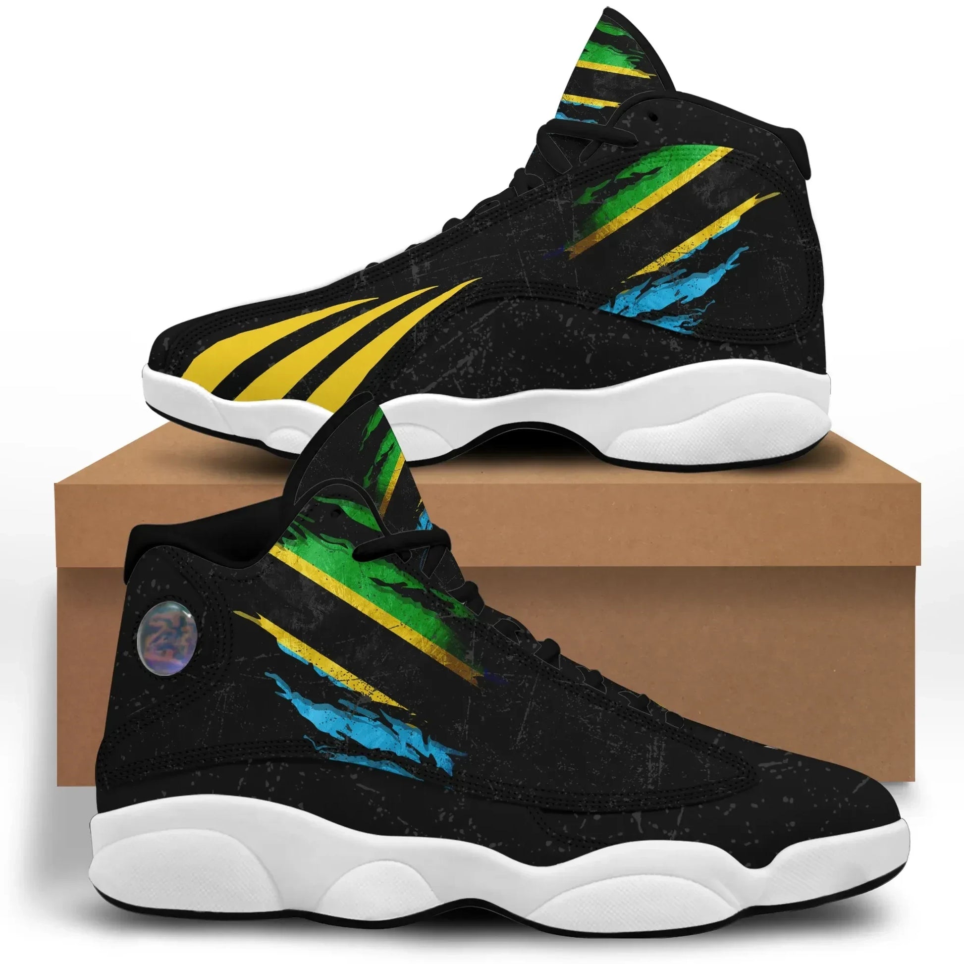 Tanzania In Me High Top Sneakers Special Grunge Style