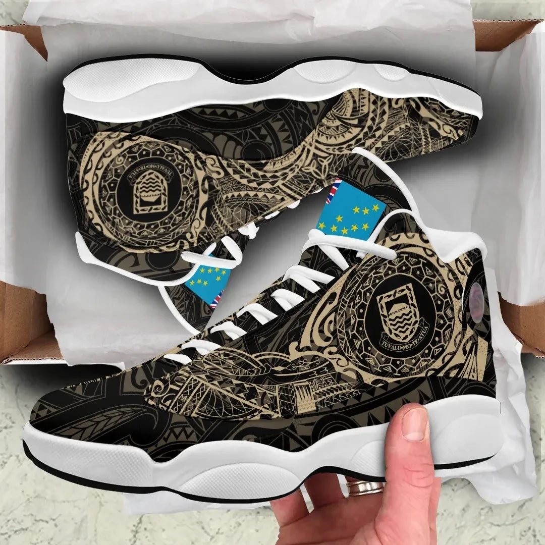 Tuvalu Tattoo High Top Sneakers Shoes