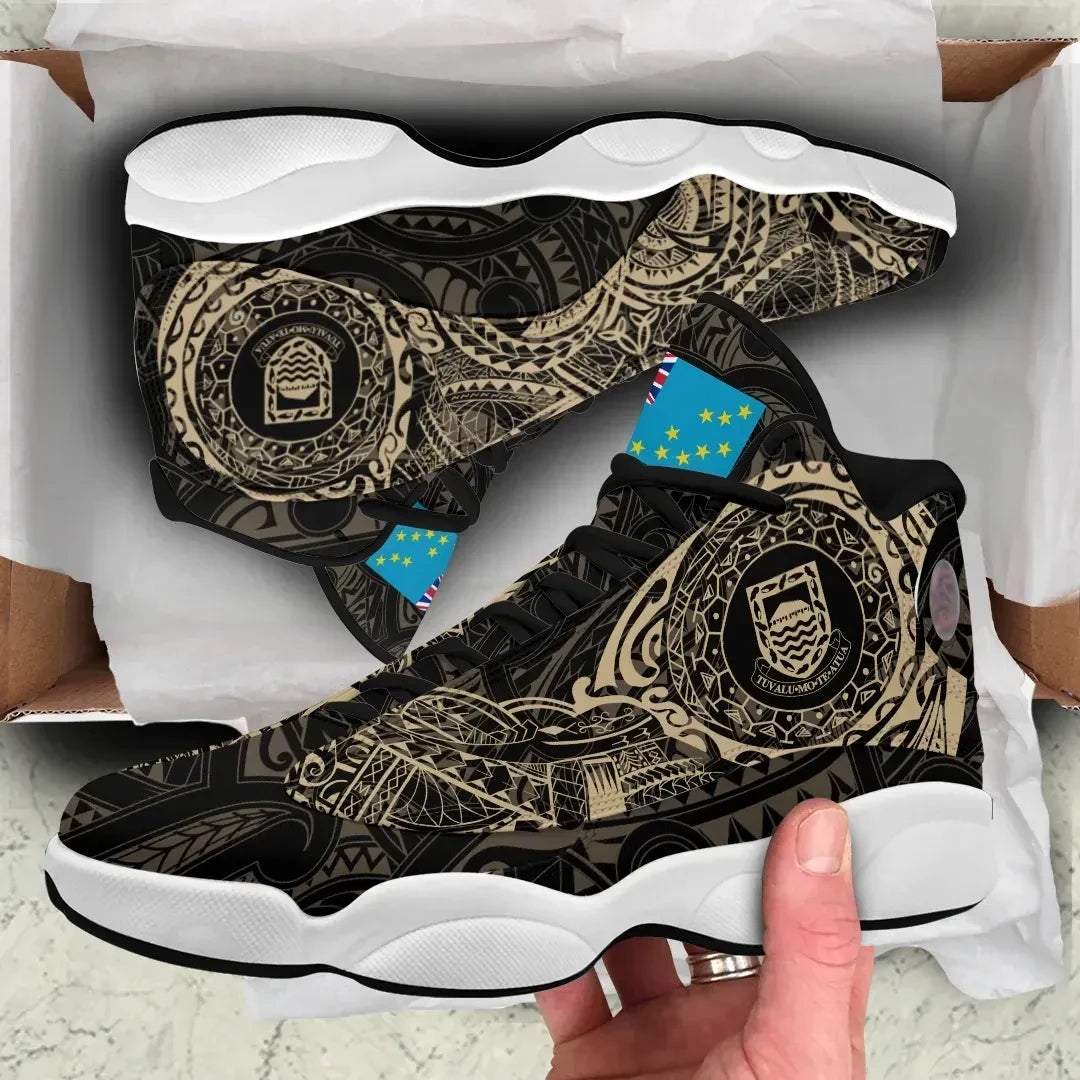 Tuvalu Tattoo High Top Sneakers Shoes