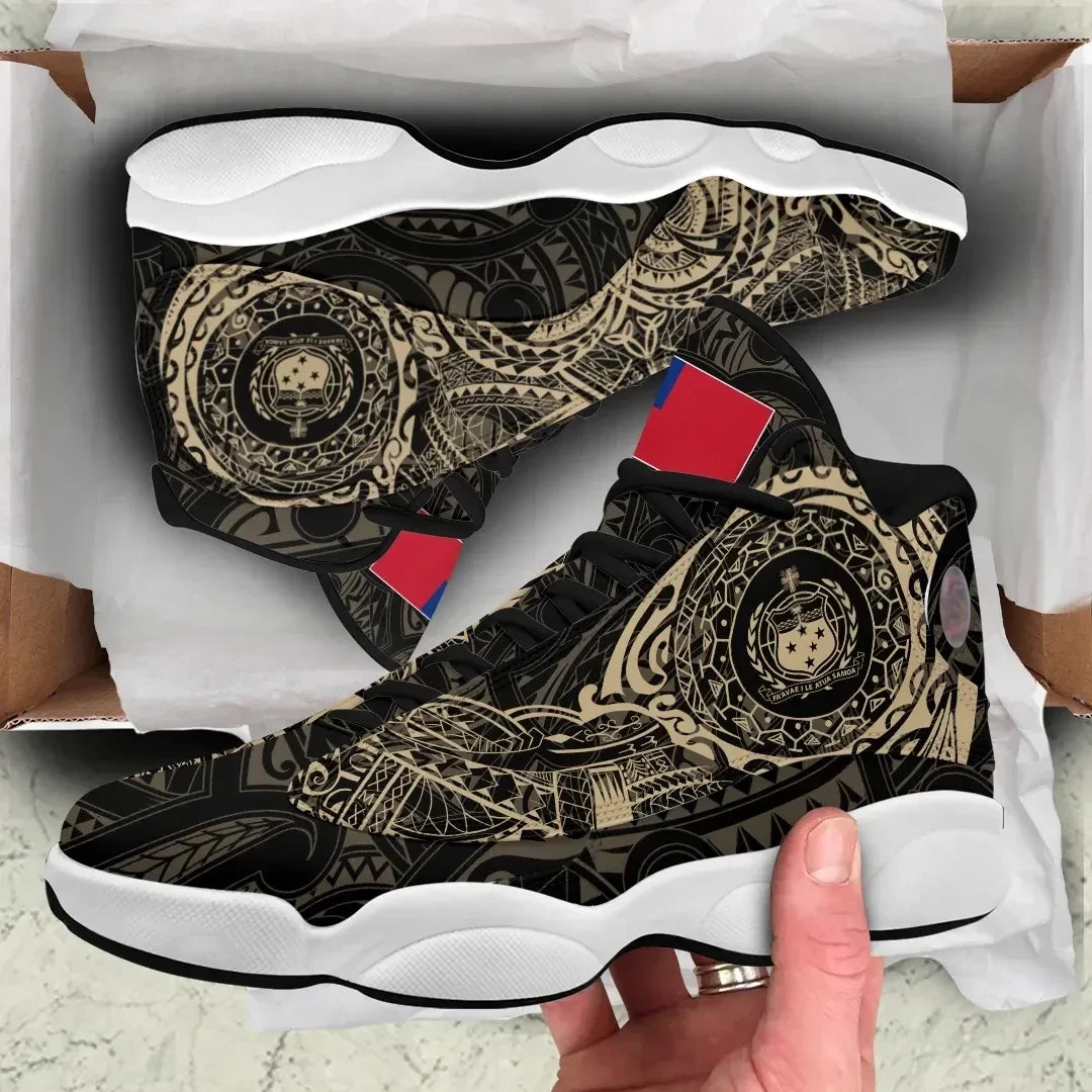 Samoa Tattoo High Top Sneakers Shoes