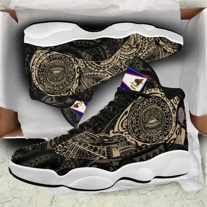 American Samoa Tattoo High Top Sneakers Shoes