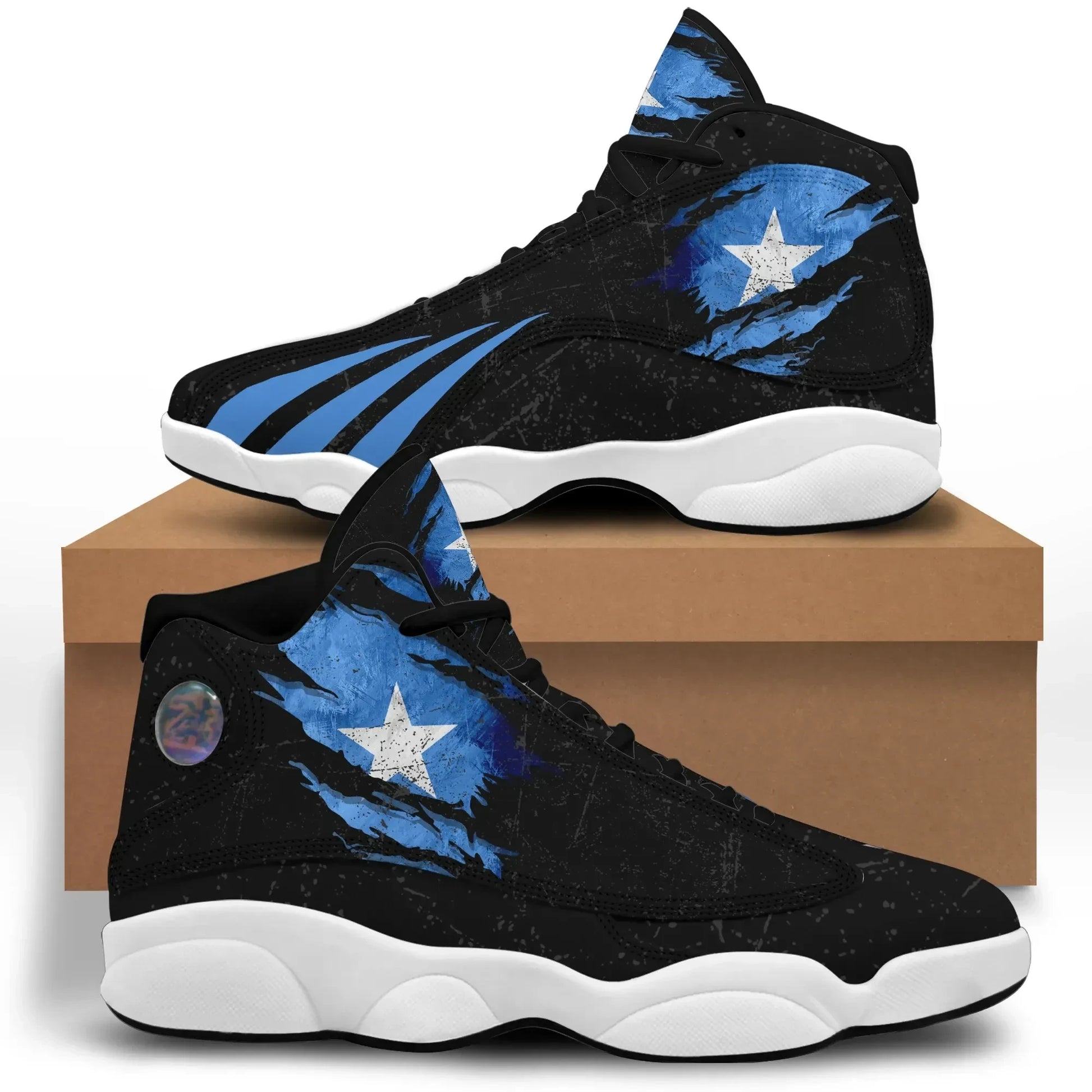 Somalia In Me High Top Sneakers Special Grunge Style