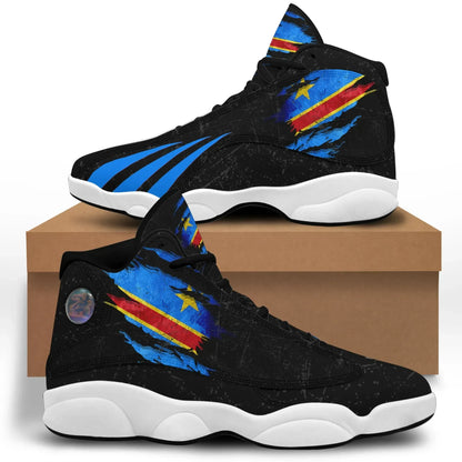 Democratic Republic Of The Congo In Me High Top Sneakers Special Grunge Style