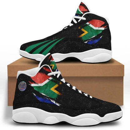 South Africa In Me High Top Sneakers Special Grunge Style