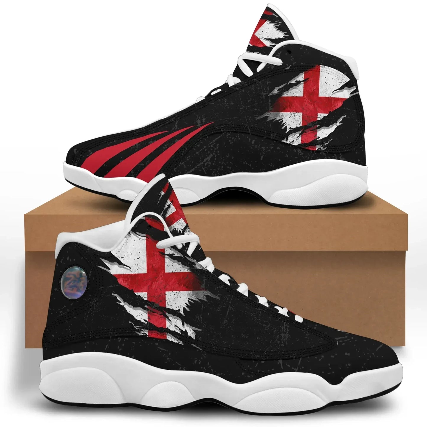 England In Me High Top Sneakers Shoes Special Grunge Style