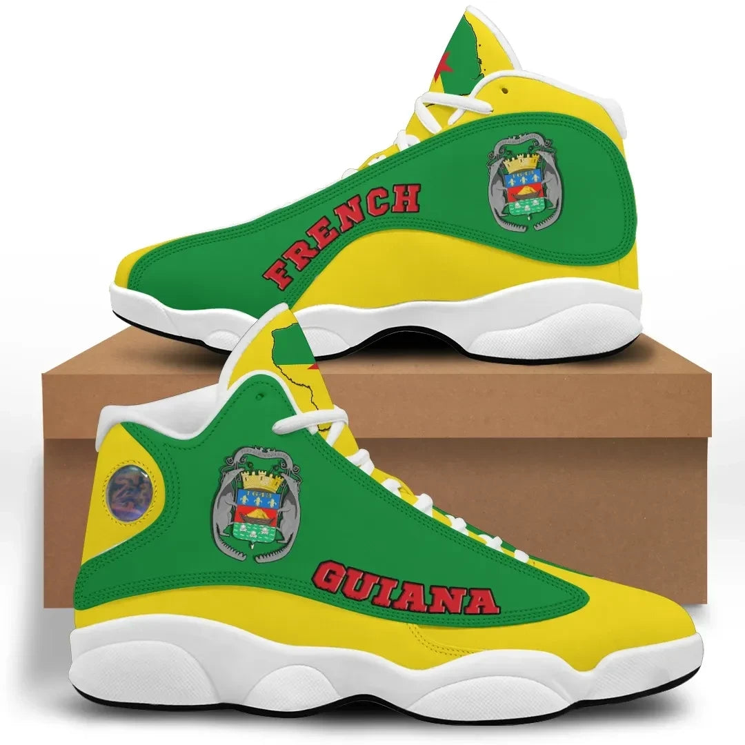 French Guiana High Top Sneakers Shoes