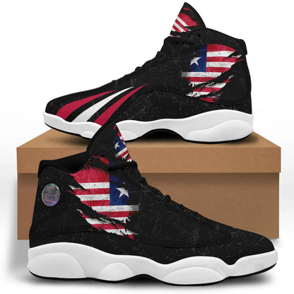 Liberia In Me High Top Sneakers Special Grunge Style
