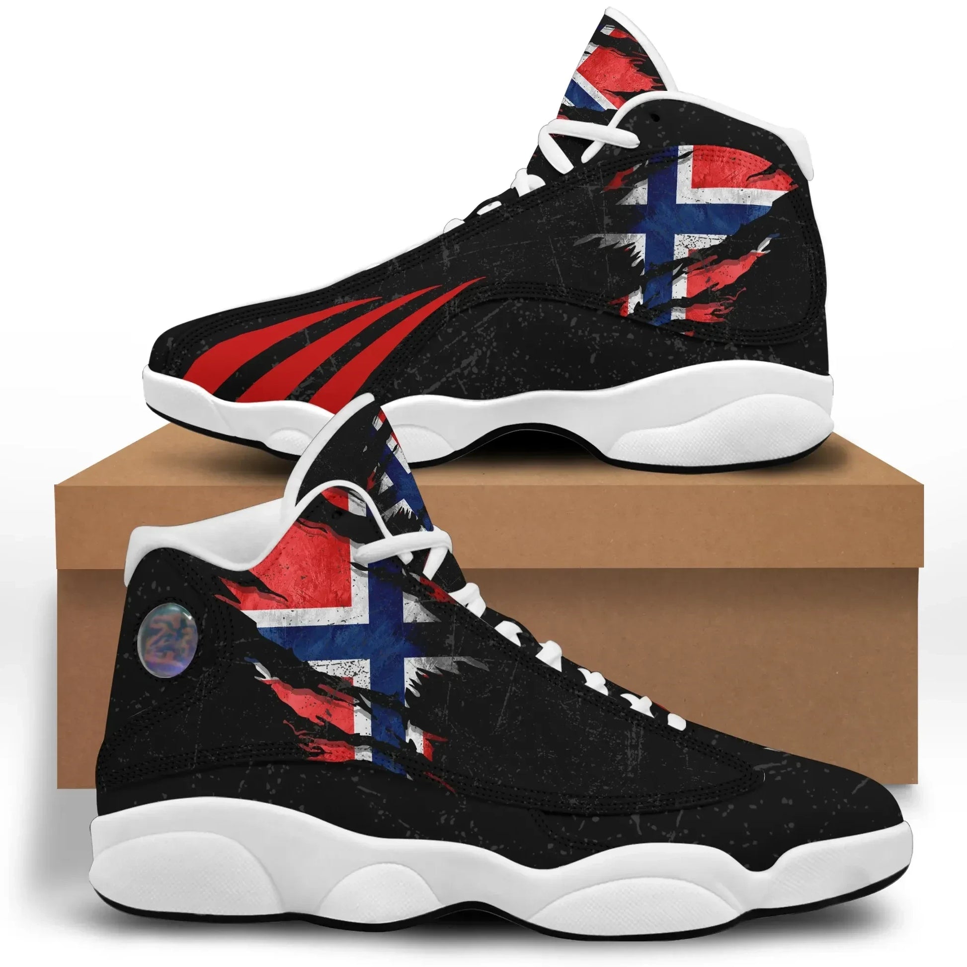 Norway In Me High Top Sneakers Shoes Special Grunge Style