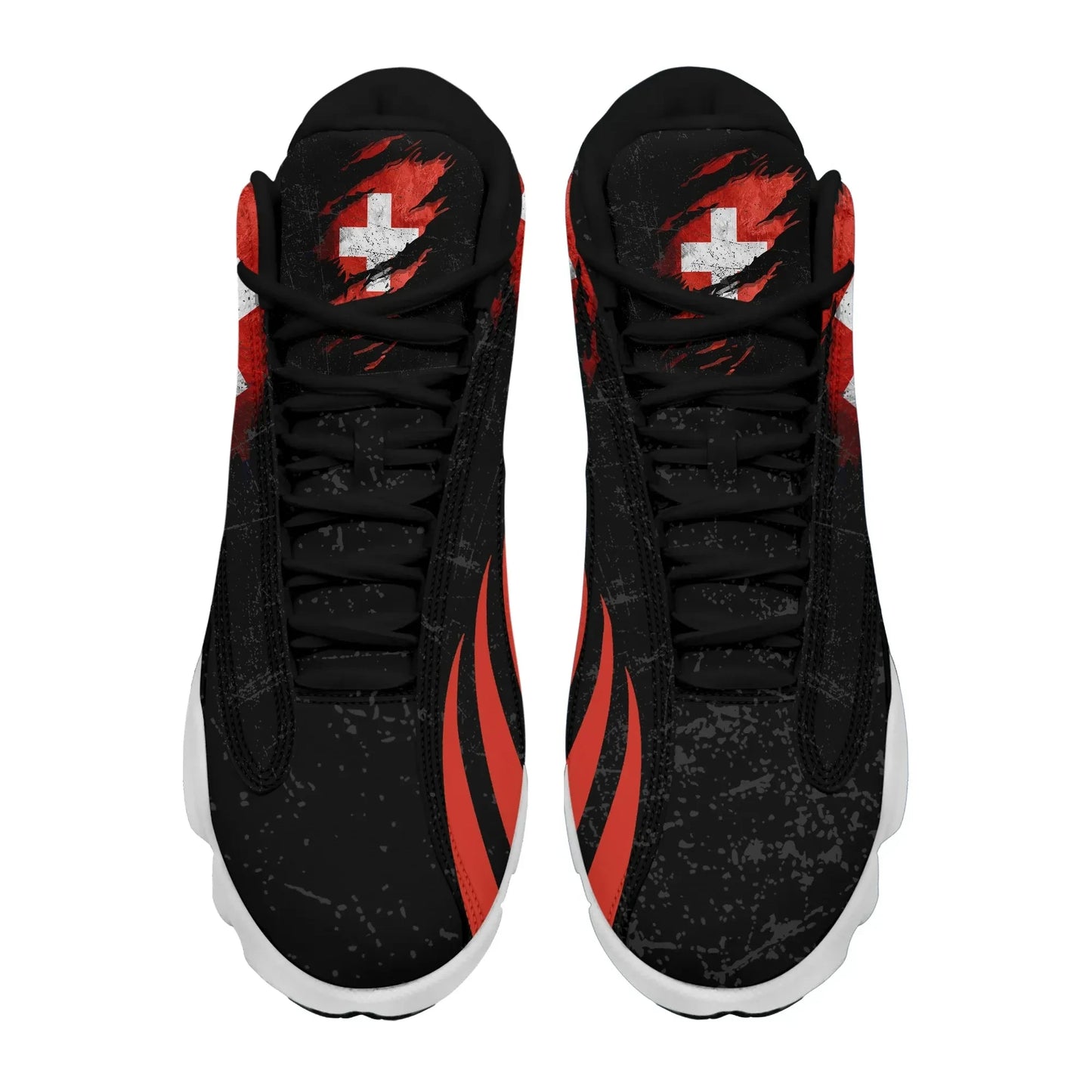 Switzerland In Me High Top Sneakers Shoes Special Grunge Style