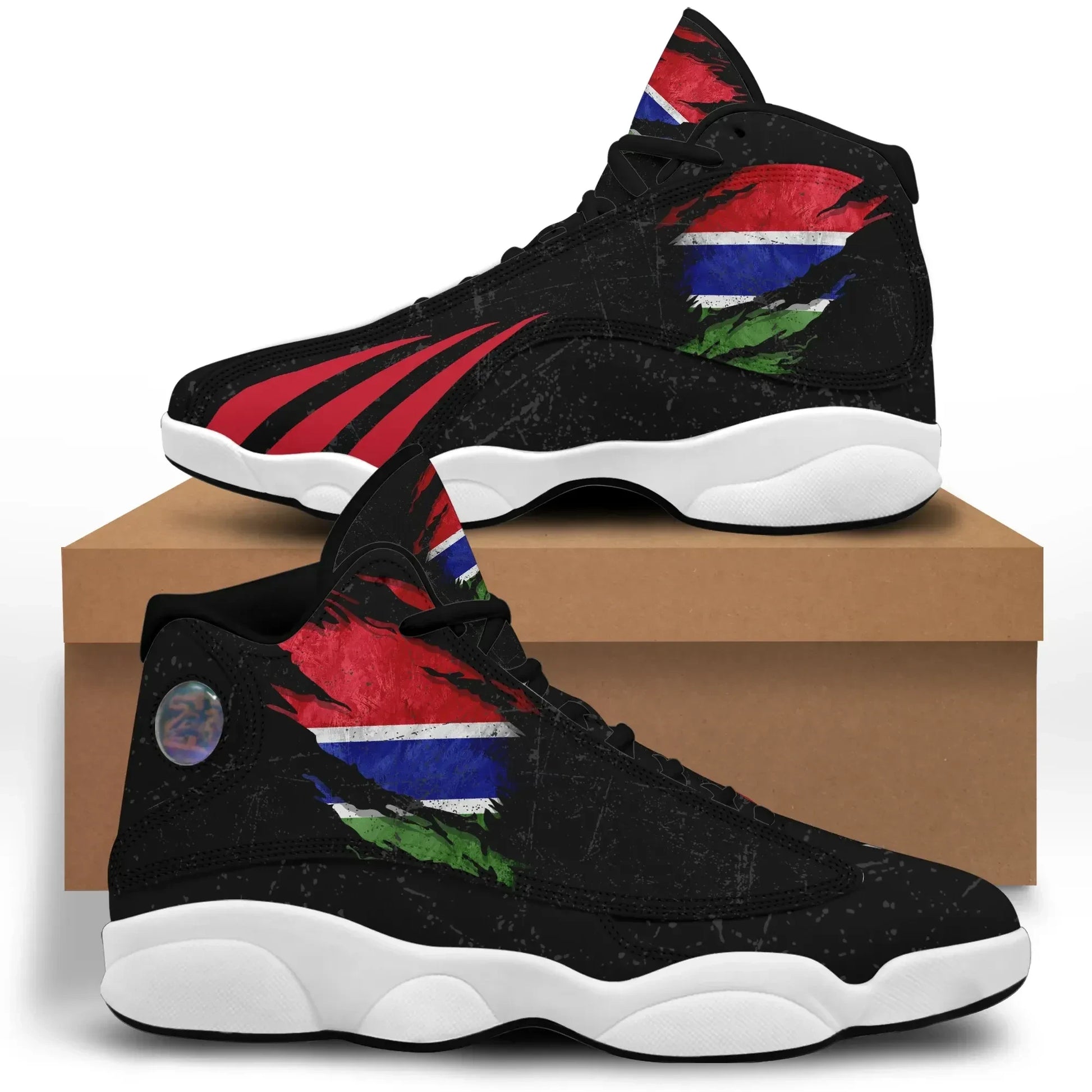 Gambia In Me High Top Sneakers Special Grunge Style