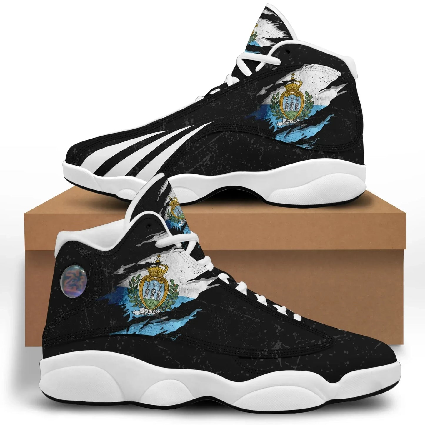San Marino In Me High Top Sneakers Shoes Special Grunge Style