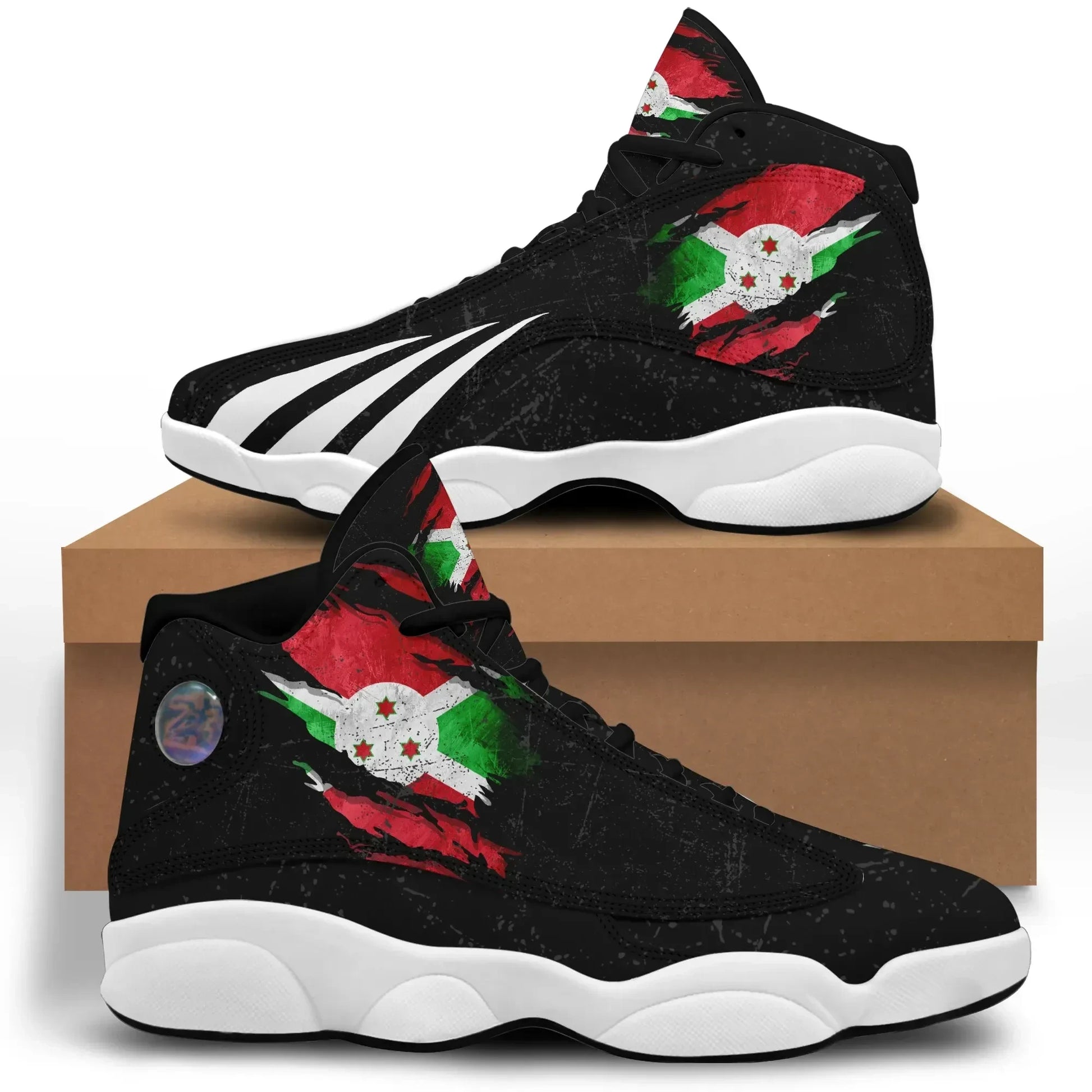Burundi In Me High Top Sneakers Special Grunge Style