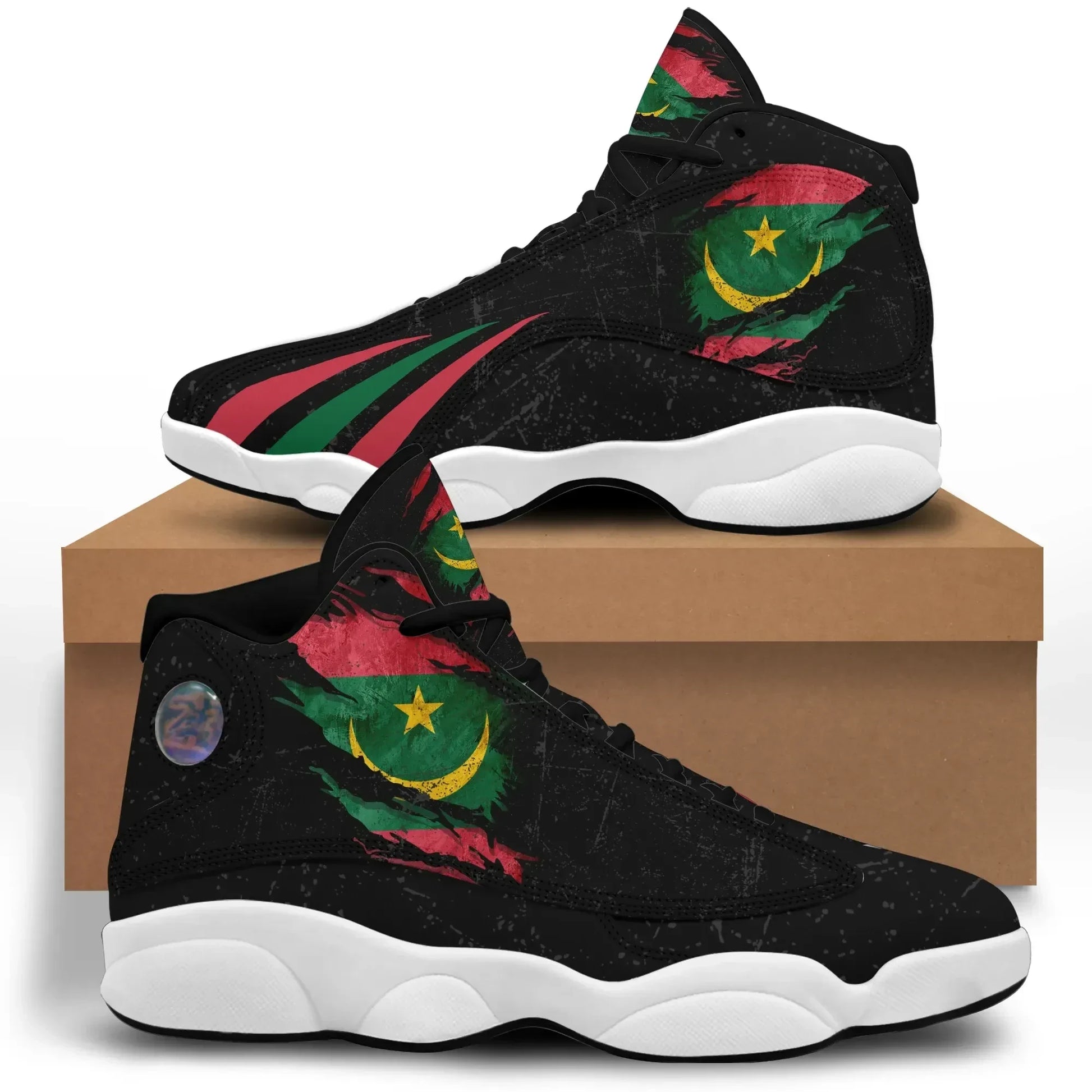 Mauritania In Me High Top Sneakers Special Grunge Style