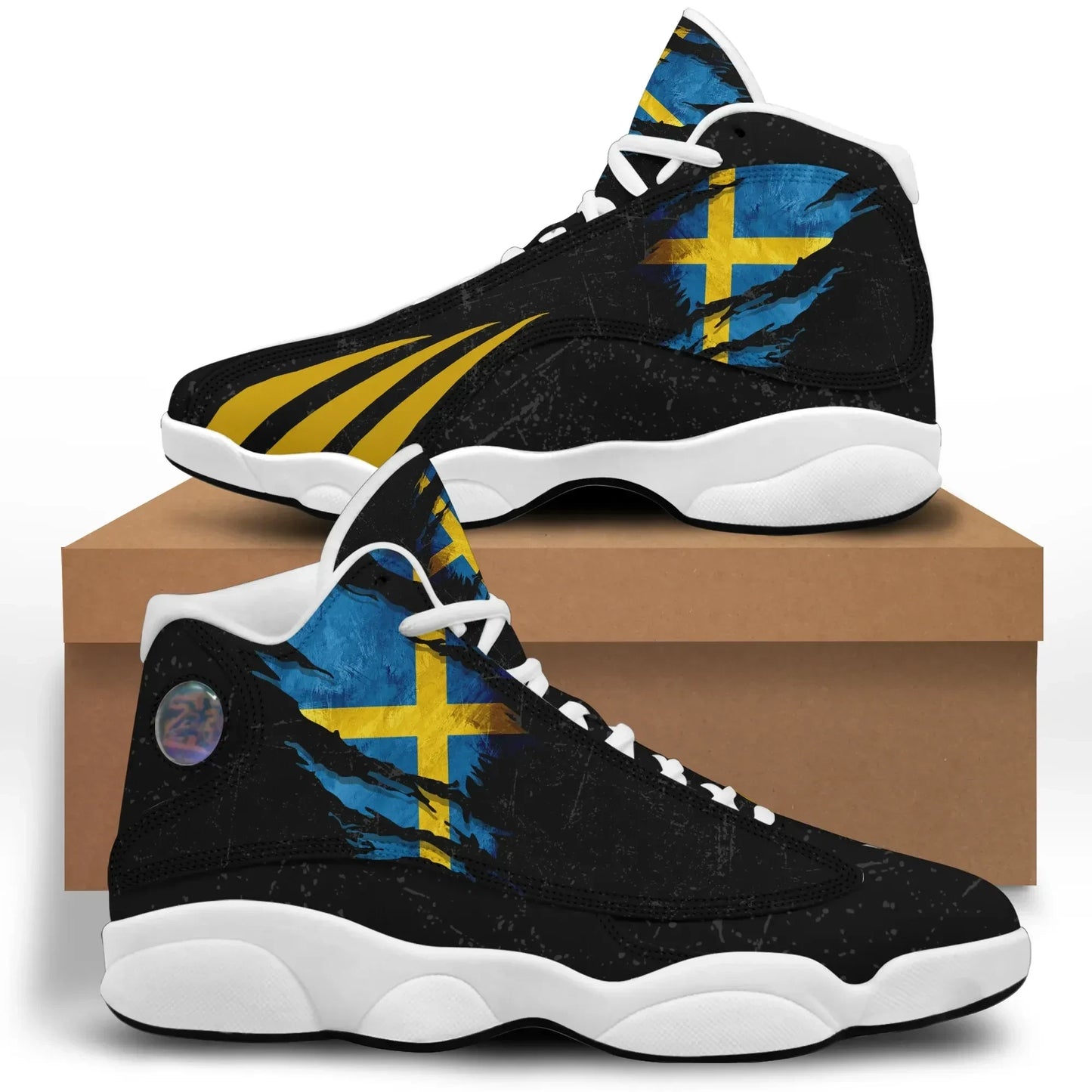 Sweden In Me High Top Sneakers Shoes Special Grunge Style