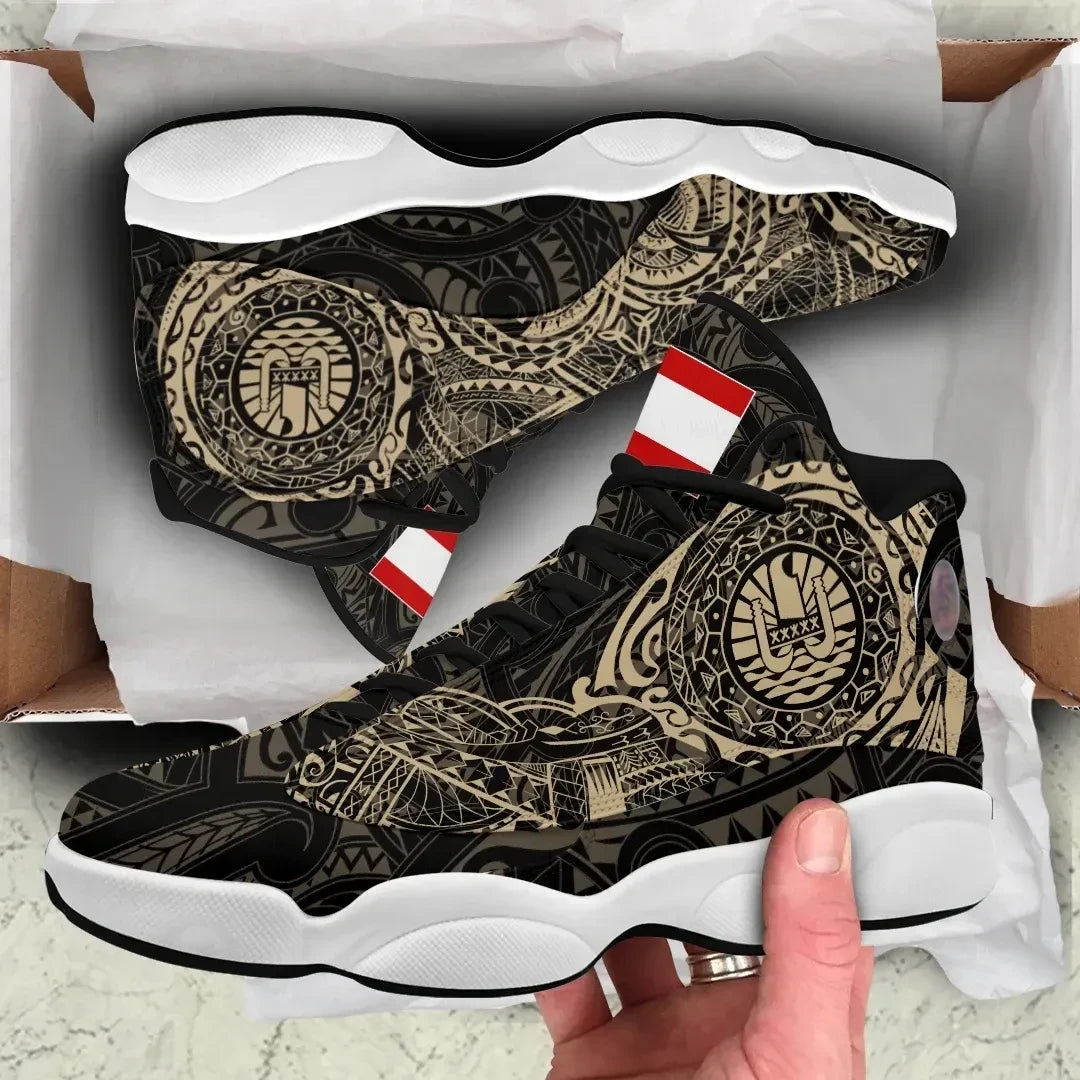 Tahiti Tattoo High Top Sneakers Shoes