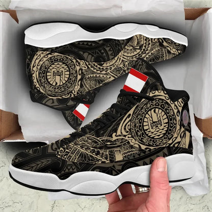 Tahiti Tattoo High Top Sneakers Shoes