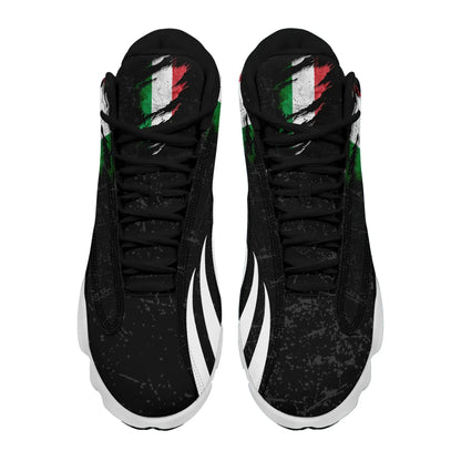 Italy In Me High Top Sneakers Shoes Special Grunge Style