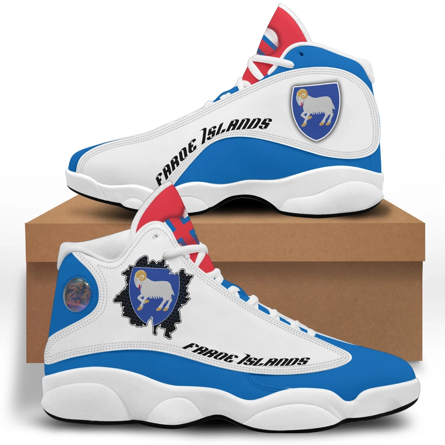 Faroe Islands High Top Sneakers Shoes
