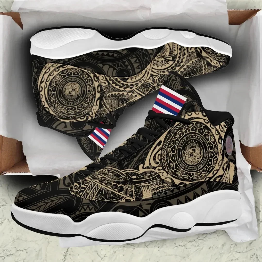 Hawaii Tattoo High Top Sneakers Shoes