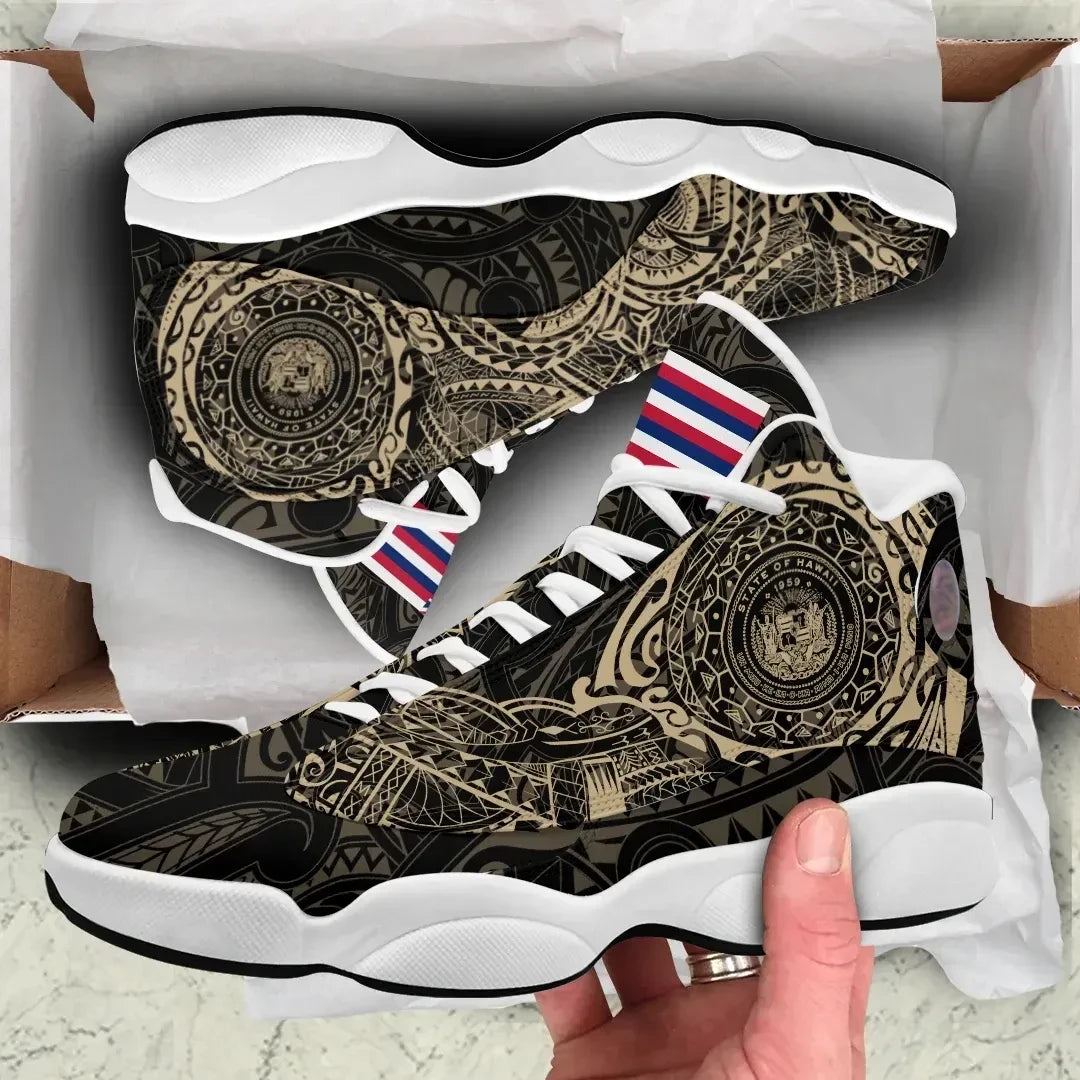Hawaii Tattoo High Top Sneakers Shoes