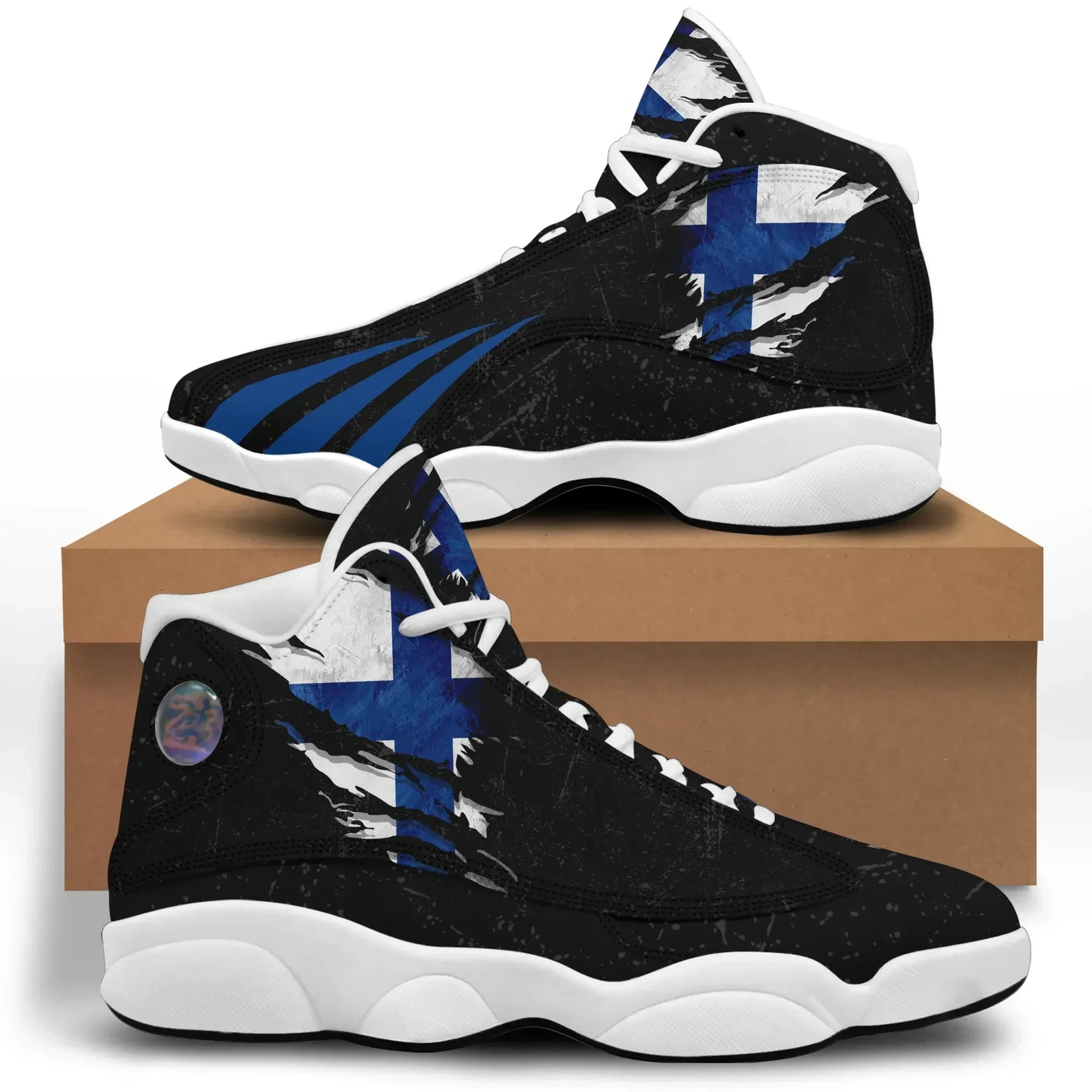 Finland In Me High Top Sneakers Shoes Special Grunge Style