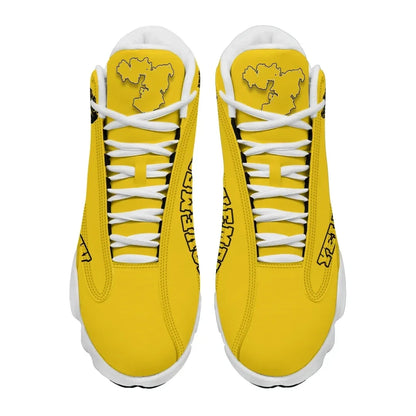Oromo Yellow Movement High Top Sneakers Shoes