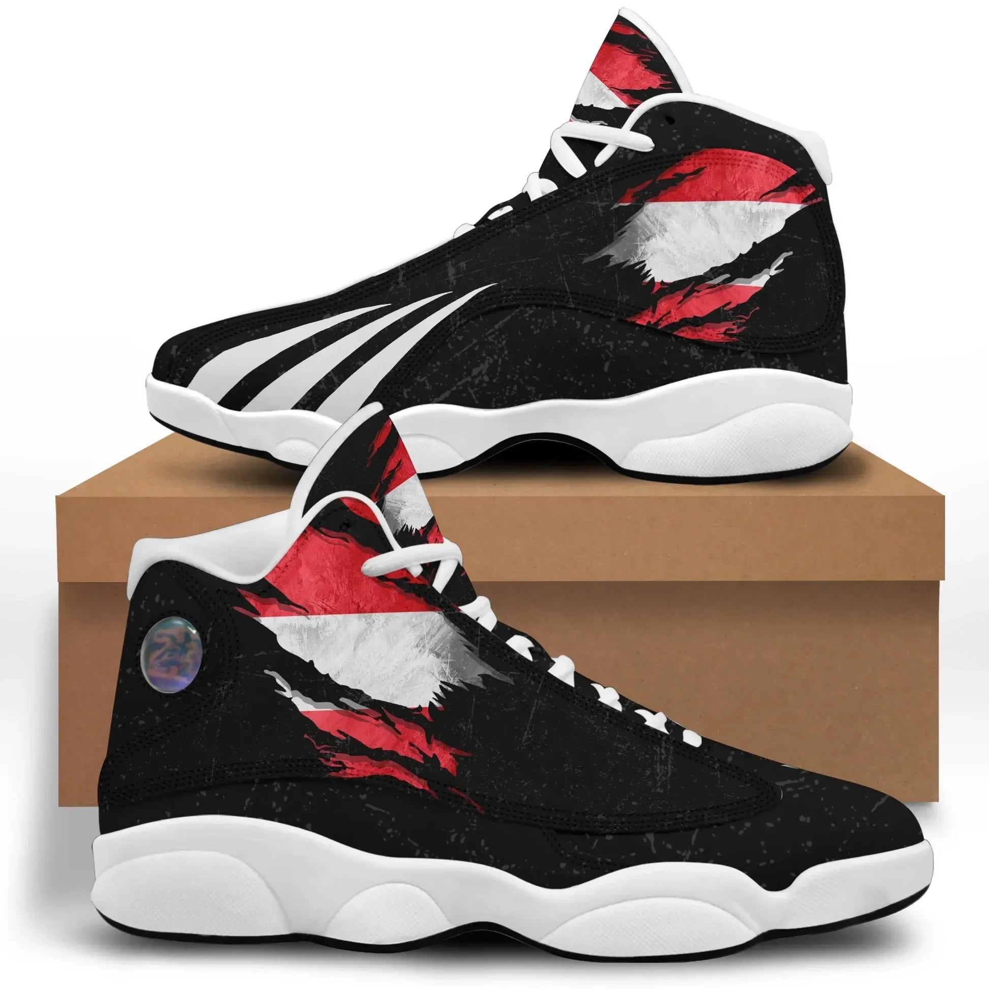 Austria In Me High Top Sneakers Shoes Special Grunge Style