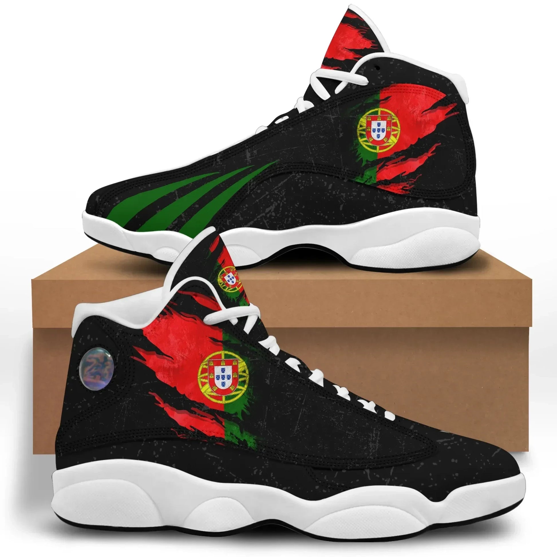 Portugal In Me High Top Sneakers Shoes Special Grunge Style