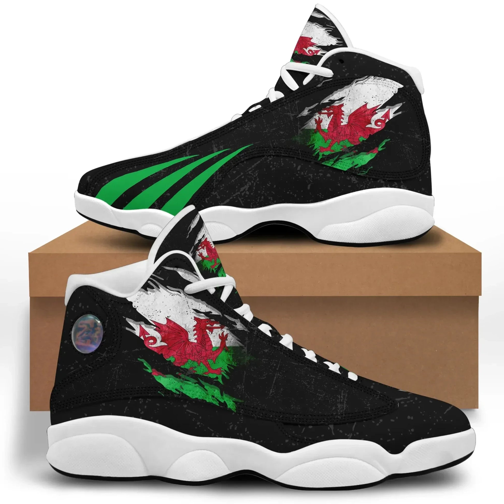 Wales In Me High Top Sneakers Shoes Special Grunge Style