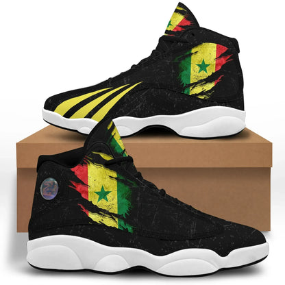 Senegal In Me High Top Sneakers Special Grunge Style