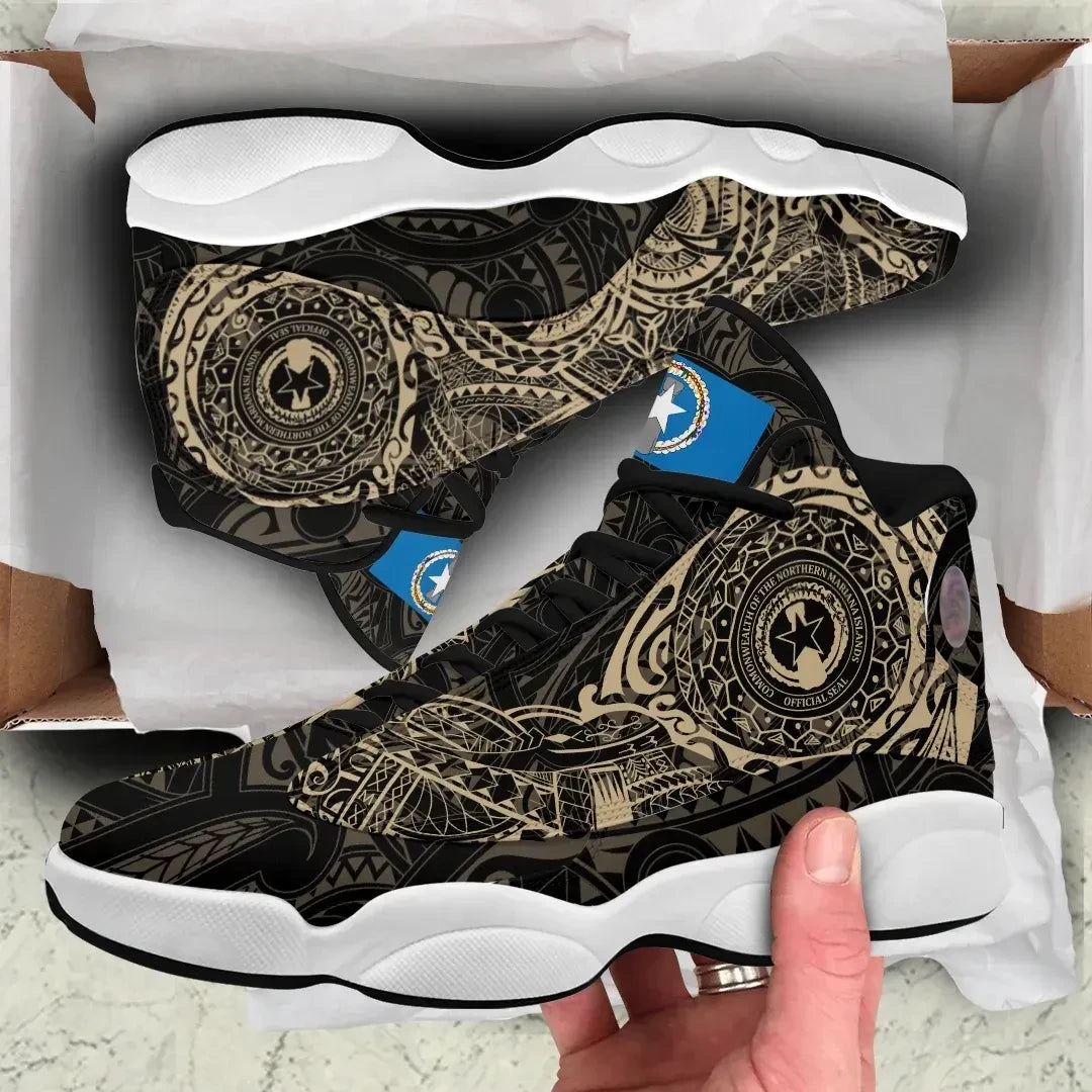Northen Mariana Tattoo High Top Sneakers Shoes