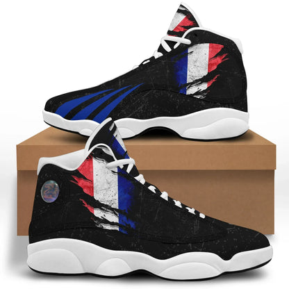 France In Me High Top Sneakers Shoes Special Grunge Style