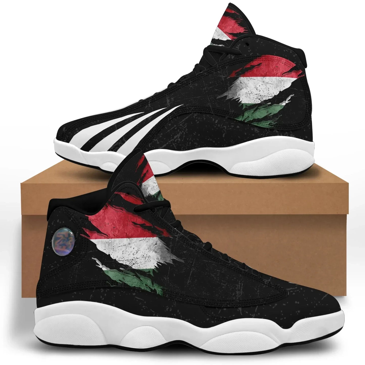 Hungary In Me High Top Sneakers Shoes Special Grunge Style