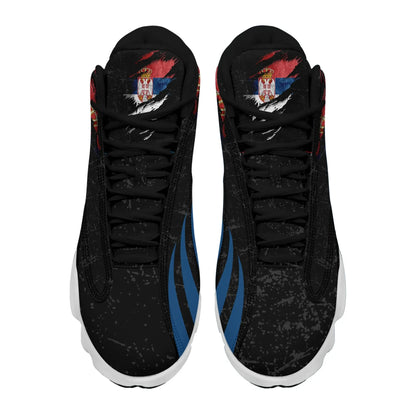 Serbia In Me High Top Sneakers Shoes Special Grunge Style