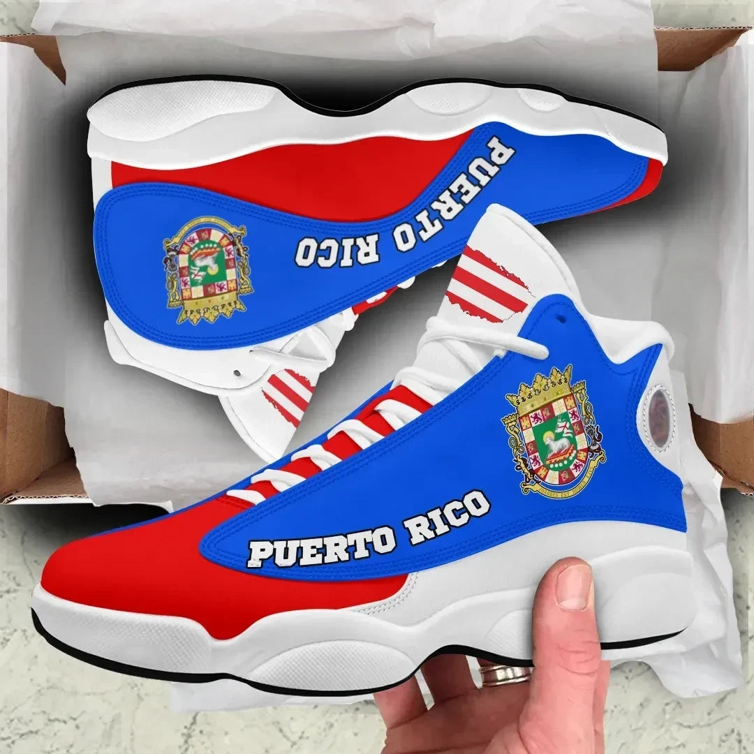 Puerto Rico High Top Sneakers Shoes