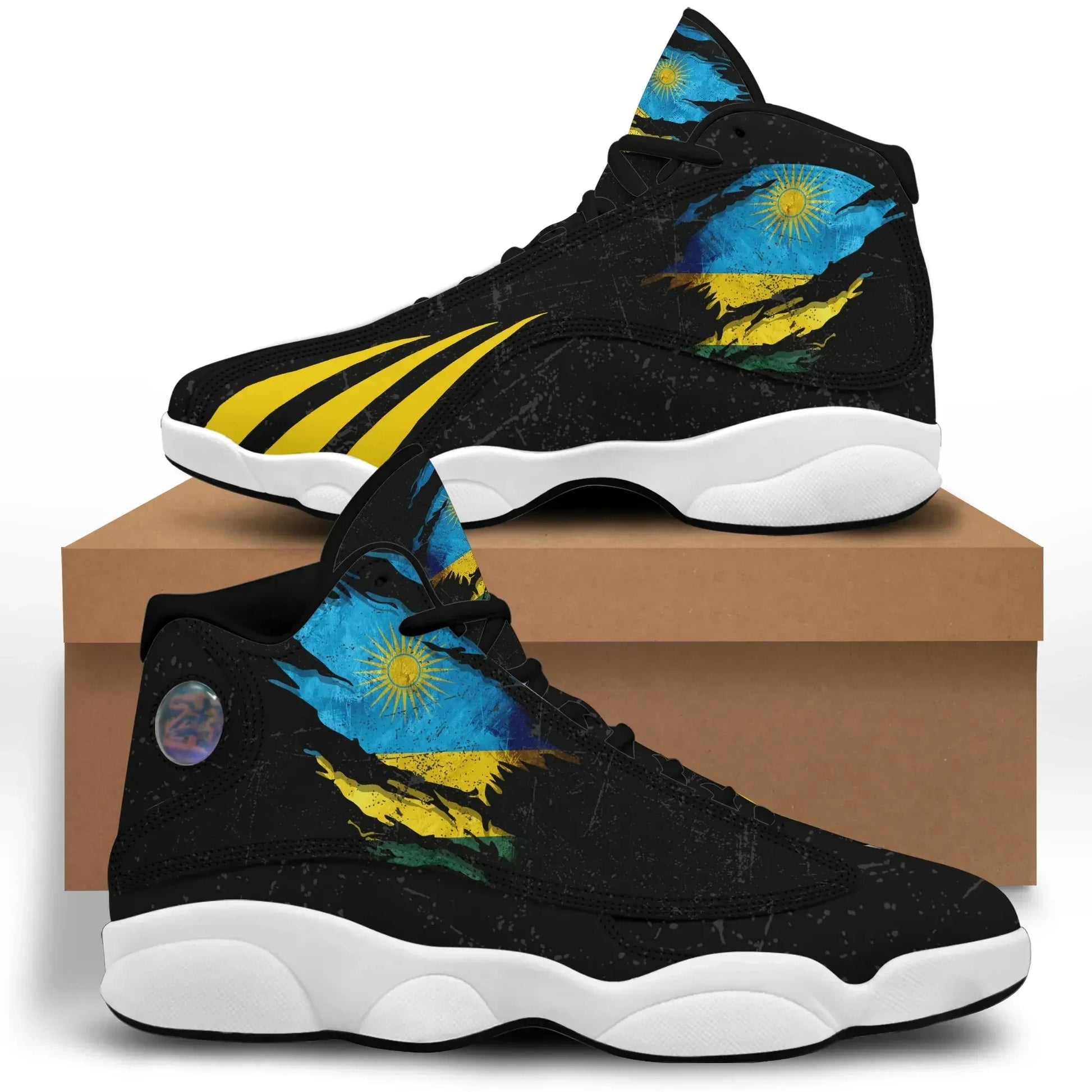 Rwanda In Me High Top Sneakers Special Grunge Style